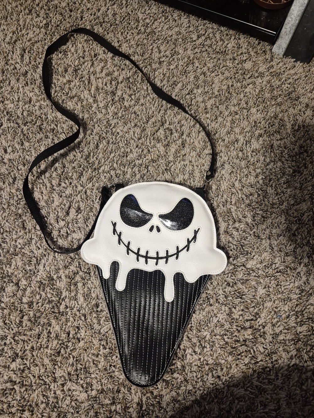 Nightmare before christmas jack skellington ice cream crossbody purse